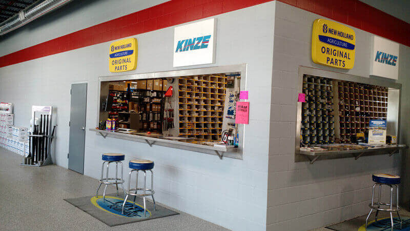 Cove Equipment Parts counter